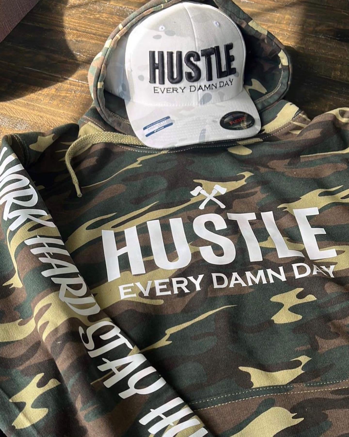 Camo Hustle Hoodie.