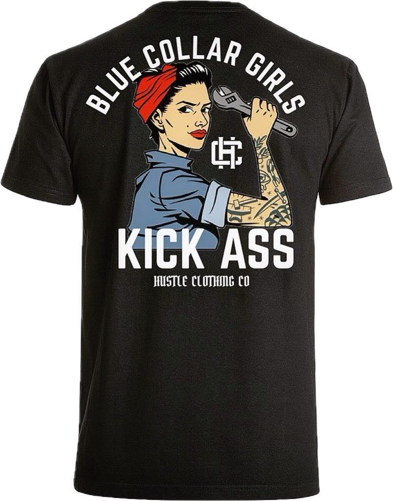 Blue Collar Rosie T shirt