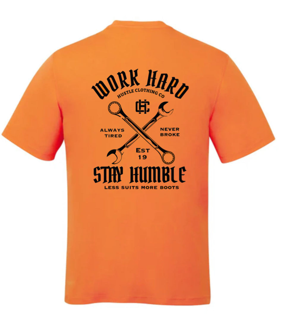 High Vis Work Hard T Shirts