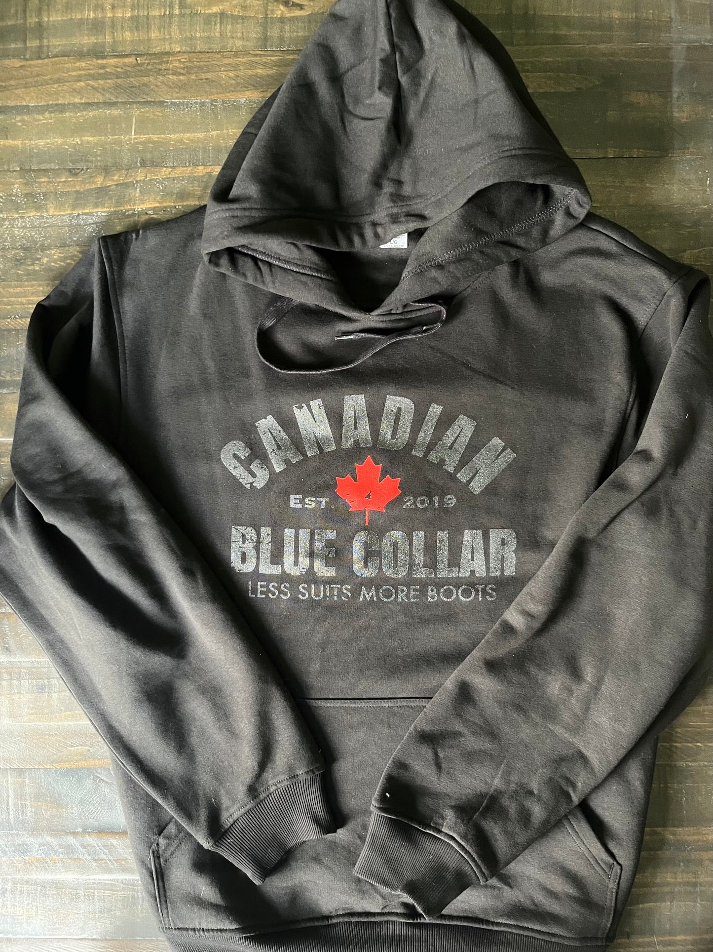 Canadian Blue Collar hoodie.
