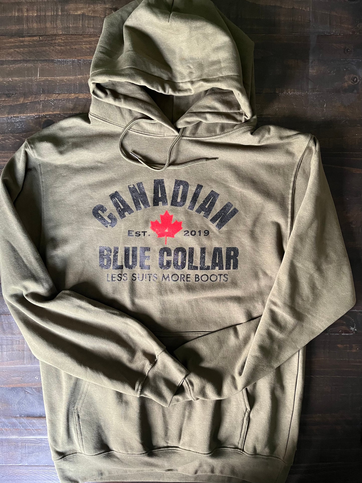 Canadian Blue Collar hoodie.
