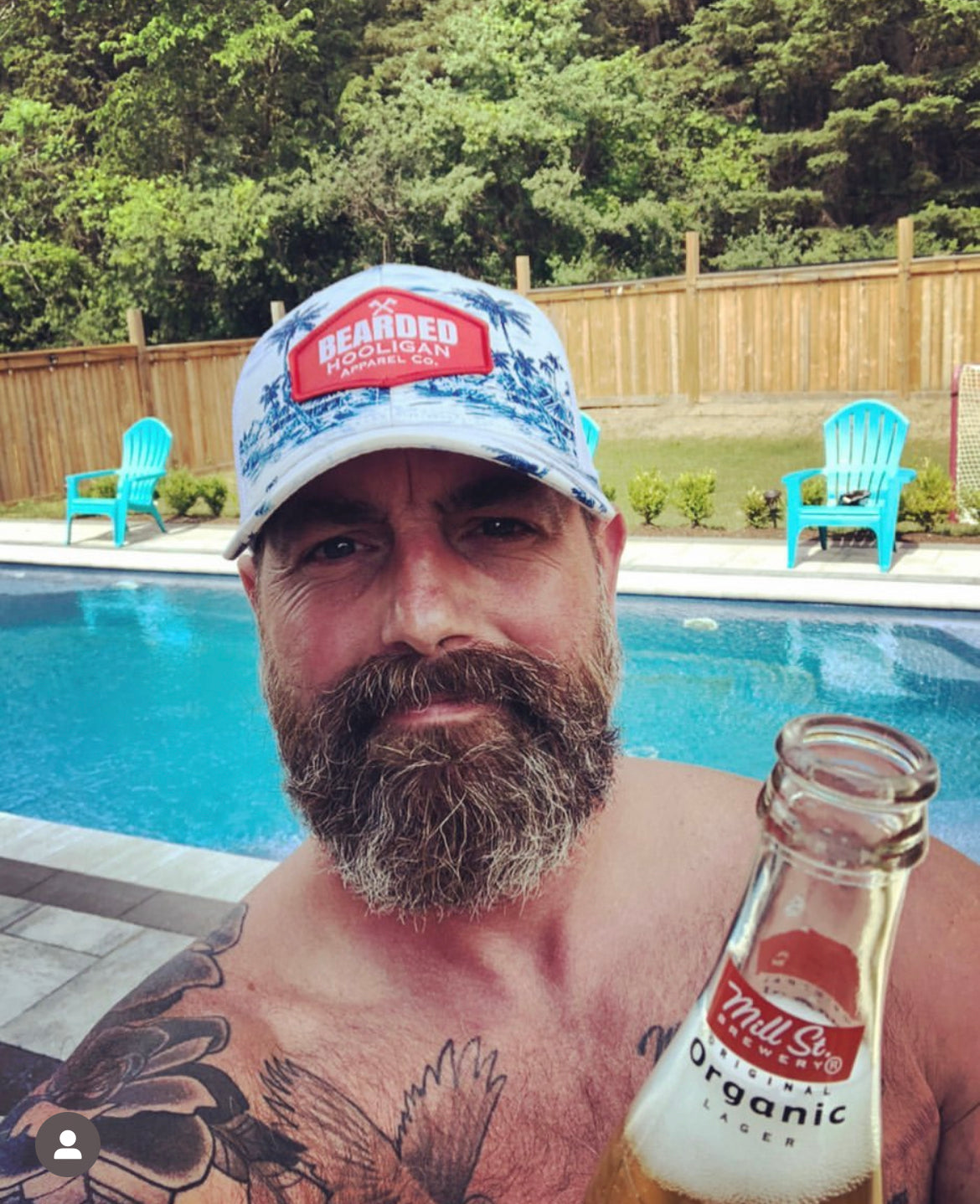 Hawaiian Bearded Hooligan hat