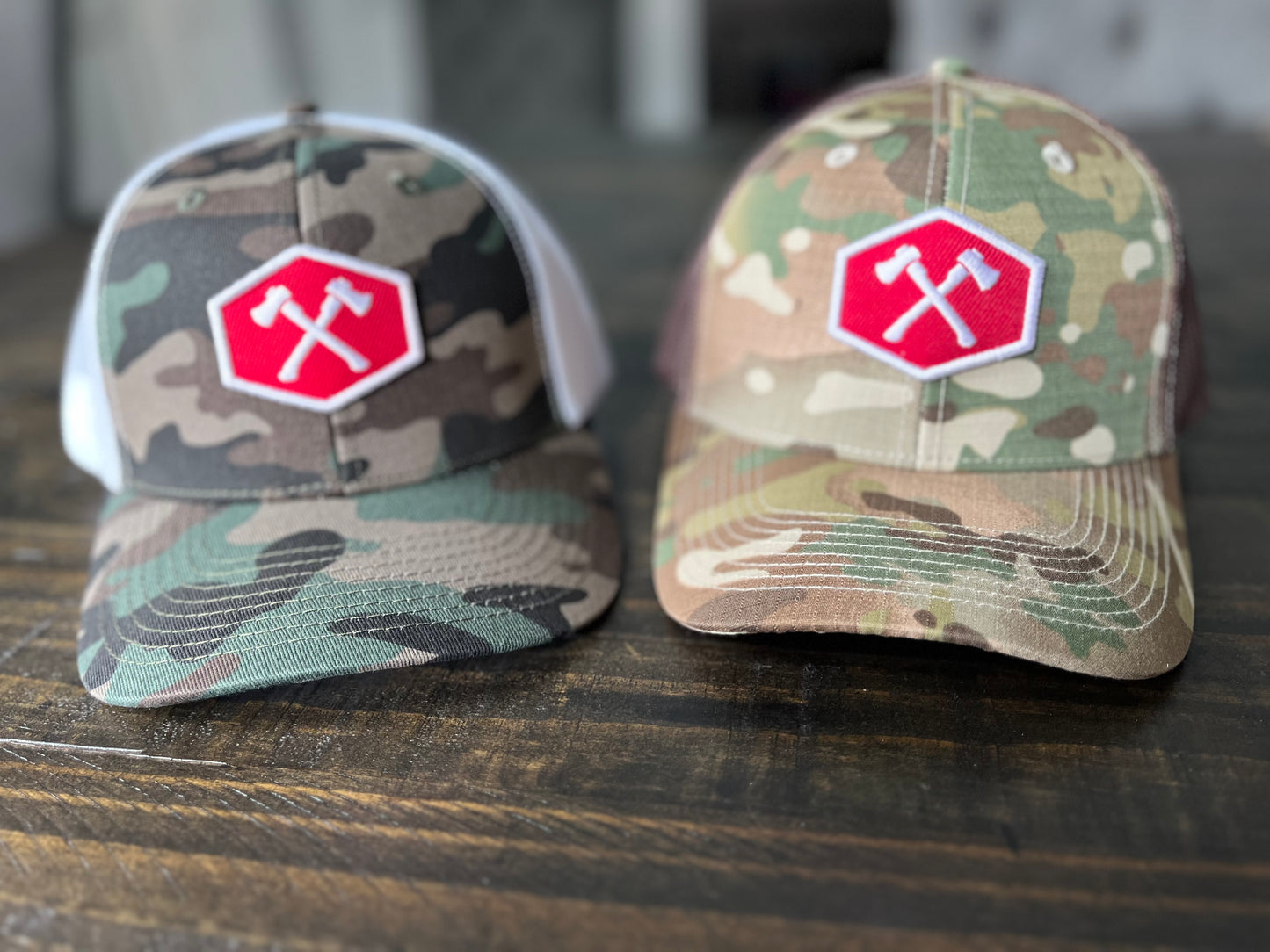 CP camo axe logo hat