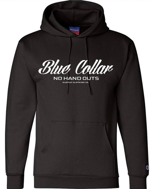 Blue Collar no hand out hoodie