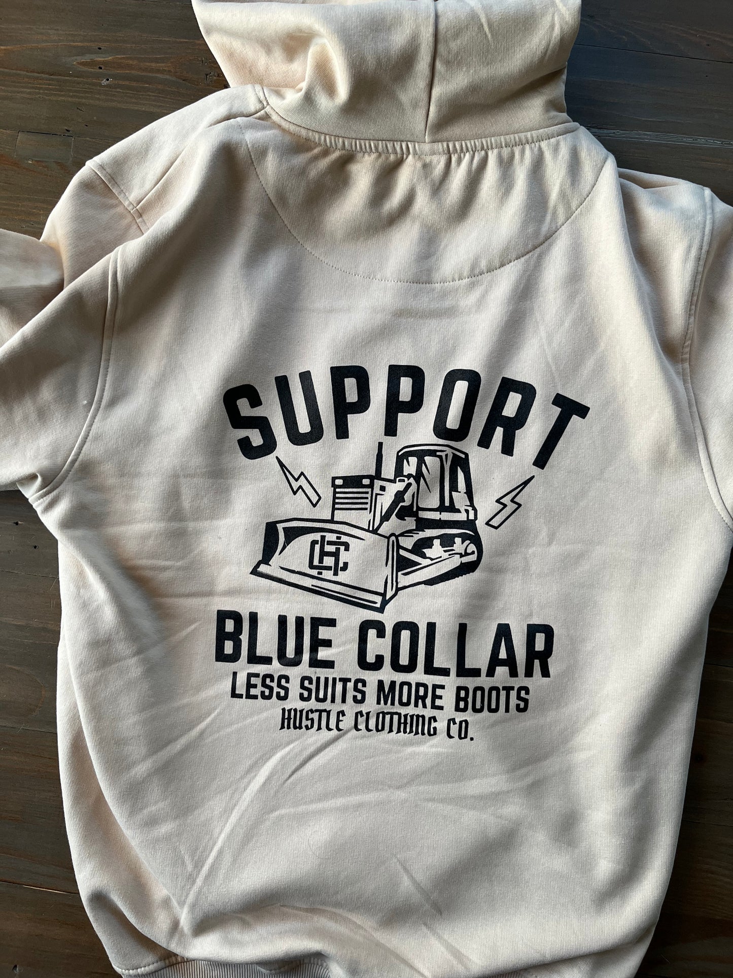 Support Blue Collar Hoodies