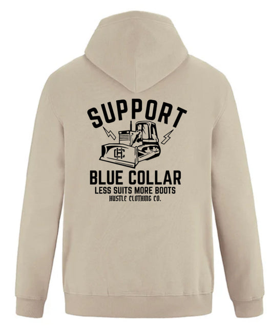 Support Blue Collar Hoodies