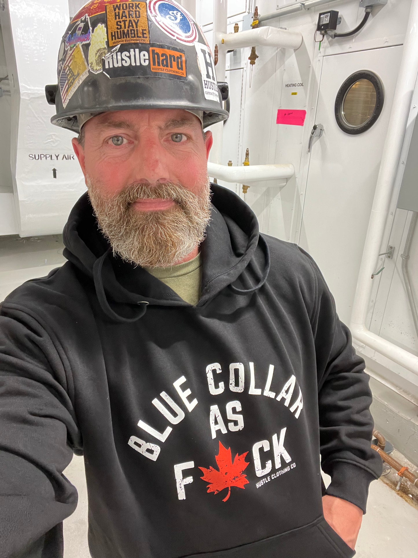 Blue Collar As F#ck Hoodie