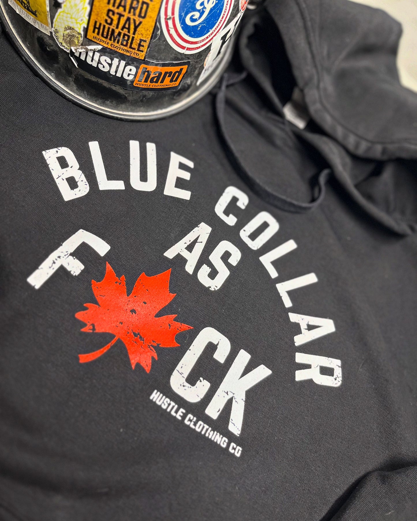 Blue Collar As F#ck Hoodie