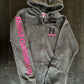 Lipstick Pink Zip Up Hoodie