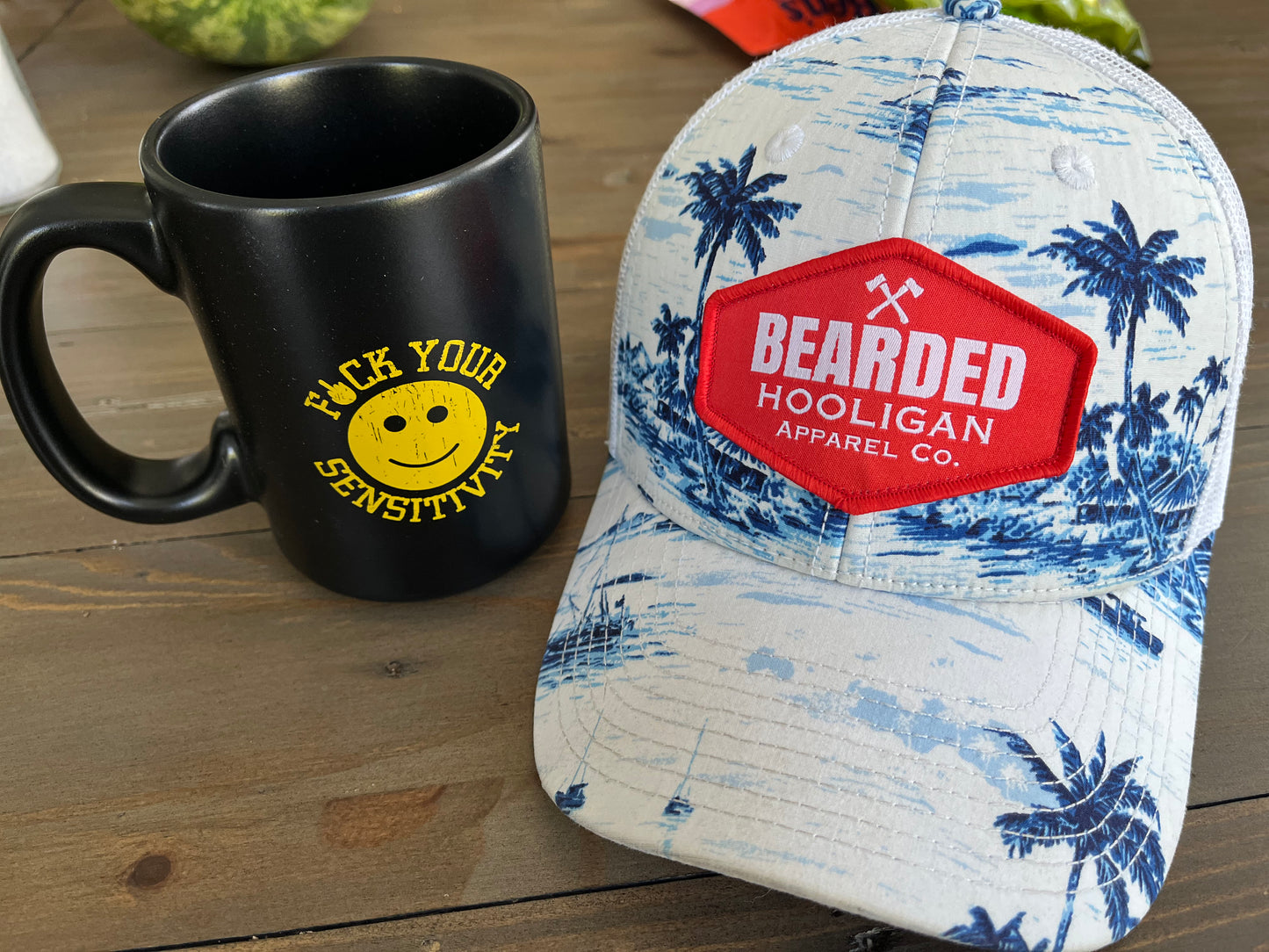 Hawaiian Bearded Hooligan hat