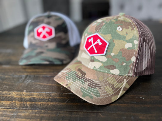 CP camo axe logo hat