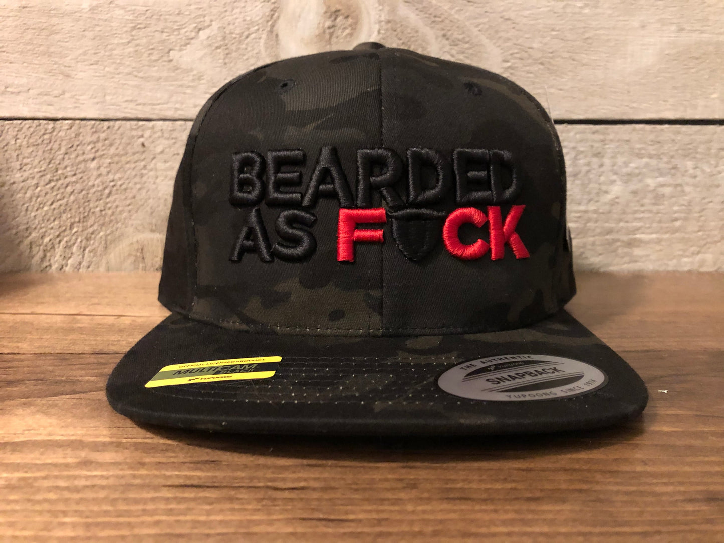 Dark Camo Bearded As F$ck hat