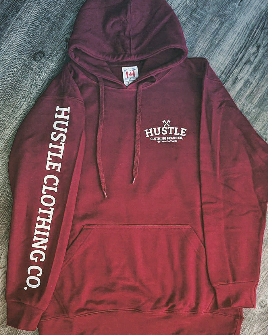 Maroon Hustle Hoodie